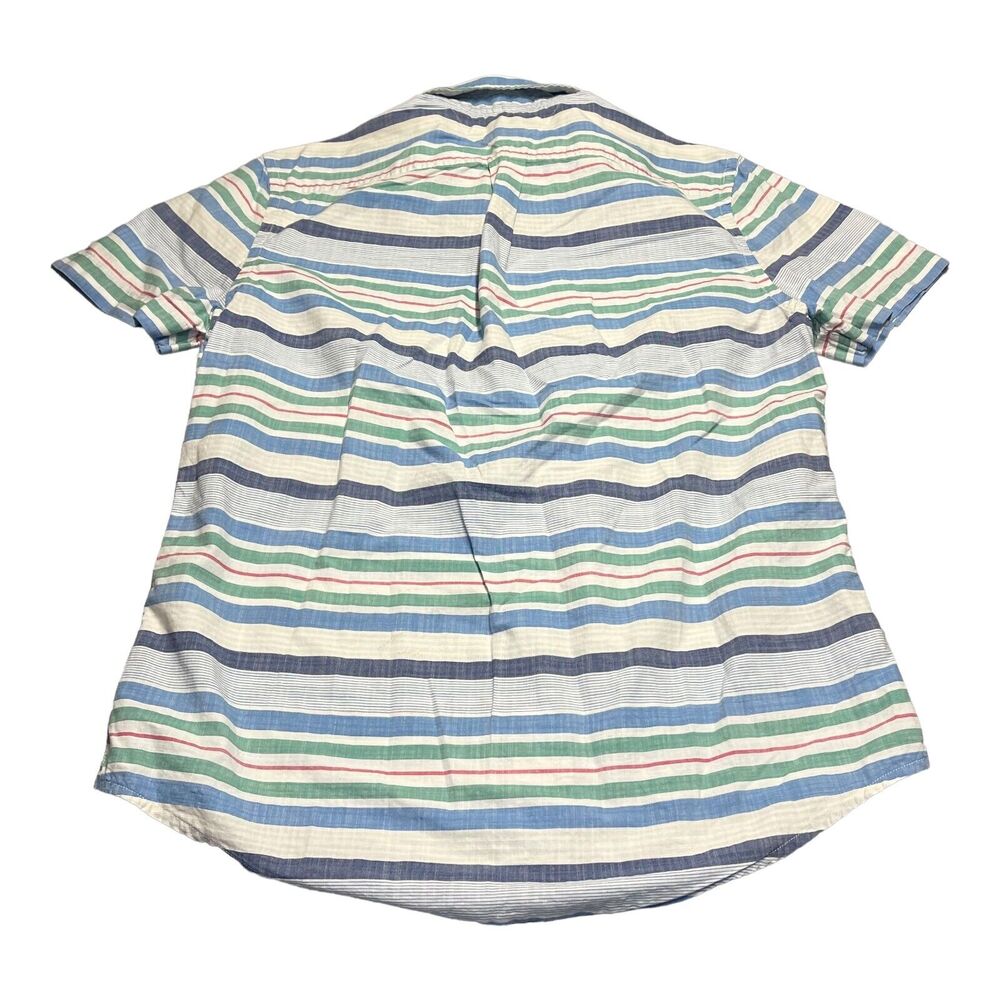 Tommy Hilfiger Shirt Men's Large Multicolor Striped Cotton Custom Fit Button-Up - Picture 2 of 8